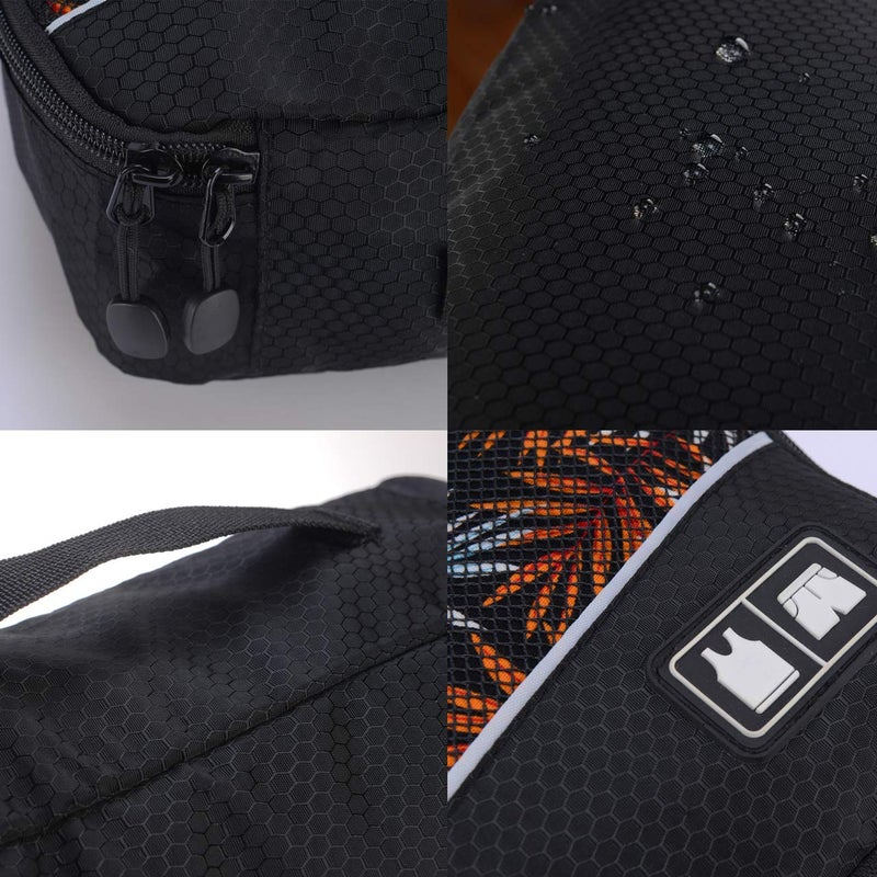 Idesort 8 Set Packing Cubes, Travel Luggage Bags Organizers Mixed Color Set (Black Grey) - Image 4